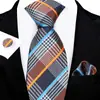 Set de Corbata para Hombre, Caja de Regalo de Lujo para Hombre, Corbata Atada a Mano, Corbata Bordada Jacquard, Diseño de Logo al por Mayor