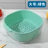 Cesta de Drenagem Espessa de Camada Dupla Bacia de Lavagem de Cozinha Cesta de Frutas Cesta de Filtro de Água para Vegetais Uso Diário Cesta de Drenagem para Armazenamento de Cozinha