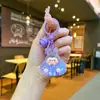 Chaveiro Mini Bolinho de Arroz Tendência do Tiktok Areia Fluida de Óleo Acessório DIY Pingente de Chaveiro Ornamento da Moda