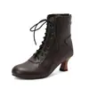 Nuevas botas Martin de otoño e invierno, punta redonda, con cordones, caña corta, tallas grandes para mujer, comercio exterior transfronterizo dropshipping 7745