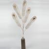 Guirnalda de flores de eucalipto dorado para decoración de bodas, simulación de plantas a juego para dormitorio y sala de estar.