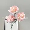 Flor artificial rosa flor de boda diseño de sala de bodas guía de flores para el camino flor interior flor de seda flor artificial exhibición en jarrón fila de flores