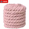 Corda de algodão grossa de três fios 8mm/12mm/20mm corda torcida, corda de algodão grossa colorida, corda decorativa, corda para artesanato, acessórios para vestuário