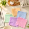Toalhas quadradas pequenas de microfibra estampada 25*25 para atacado do fabricante, absorventes, macias, espessas, toalhas de presente, podem adicionar logotipo