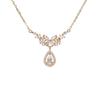 Collar de Plata de Ley S925 con Zirconia, Alas de Ángel y Gota de Agua, No se Desvanece, Joyería Transfronteriza Exquisita para Mujer, Venta al por Mayor