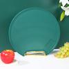 Tabla de cortar colgante, antimoho, para el hogar, redonda, de plástico, para frutas, color esmeralda