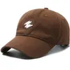 Gorra de Béisbol Sencilla y Elegante de Algodón Puro con Bordado, Circunferencia de Cabeza Grande, Gorra de Pico de Pato para Mujer, Sombrero para el Sol al Aire Libre para Hombre
