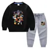 Nova Coleção Primavera e Outono 2026 Roupas Infantis Transfronteiriças Desenho Animado Conjunto de Duas Peças Roupa de Algodão com Manga Longa para Bebê