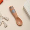 Alpaca de Dibujos Animados Master Mengmeng Cuchara Suave de Silicona para Bebé Cuchara Pequeña para Alimentar Agua de Recién Nacido Cuchara para Comida Complementaria Infantil