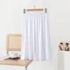 Pantalones de Modal de Seis Puntos Talla Grande Pierna Ancha Verano Delgados Sueltos Simples Casuales Transpirables Color Sólido Pantalones para Casa