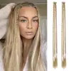 Extensões de cabelo trançadas de três fios para mulheres, perucas de comércio exterior europeias e americanas, trancinhas pequenas com presilha BB, tranças desfiadas de "hot girl", tranças boxe, um par