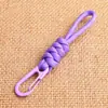 Yk42 Nuevo Llavero Cordón Colgante de Cuchillo Paracord Trenzado Mini Cordón Corto para Llaves Tirador de Cremallera de Bolsa