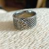 Anillo abierto retro Xiangyun de plata tailandesa anillo de moda para hombre anillo individual para hombre anillo de dedal de la suerte de la suerte étnico