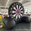 Accesorios Divertidos para Reuniones Deportivas, Diana de Dardos de Fútbol, Diana Inflable de Cuadrícula de Nueve Cuadros, Expansión de Construcción con Banda Pegajosa de 100 Tiros