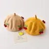 Gorro para Bebé Niña Estilo Otoño e Invierno Boina Gorro de Punto Moda Gorro de Calabaza Suéter para Niña Gorro de Lana Gorro de Pintor