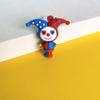 5226# Muñeco Payaso de Goma Suave Dibujo Animado Lindo Divertido Llavero Colgante de Muñeca Linda Colgante para Bolso de Pareja