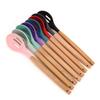 Cuchara con mango de madera, colador de silicona de haya, utensilios de cocina antiadherentes, cuchara para mezclar sopa, cuchara, colador doméstico