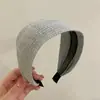 Diadema de Punto de Ala Ancha de Caña Alta para Mujer 2024 Nuevo Otoño e Invierno Diadema Elegante de Gama Alta Pasador para el Cabello Banda para el Cabello Tocado