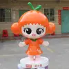 Escultura IP luminosa de PRFV personalizada mascote de grande empresa figura de desenho animado fábrica de origem instalação no local