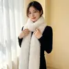Bufanda nueva de felpa suave, calentador de cuello de doble cara de lana de cordero sintética, bufanda cálida para el cuello, bufanda peluda estilo coreano para otoño e invierno