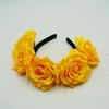 Nova handmade rosa hairband casamento noiva dama de honra cocar grinalda festa de carnaval banda de cabelo fábrica atacado