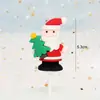 Cola flexível Decoração de bolo de Natal Cartão de inserção Papai Noel Boneco de neve Veado Árvore de Natal Decoração de bolo Plug-in de decoração