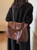 Primavera 2026 Nuevo Estilo Europeo y Americano Simple Gran Capacidad Casual Hebilla de Cierre Bolso Grande Bandolera Moda Tendencia Bolso Cruzado Bolso de Mujer