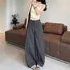Calças brancas largas e curvas para mulheres, novo estilo de verão, calças casuais retas de cintura alta para trabalho, corte solto, proteção solar, secagem rápida, calças banana