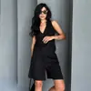 Conjunto Transfronteiriço Estilo Europeu e Americano Nova Coleção Primavera/Verão 2026 Colete de Linho Decote V Shorts de Cintura Alta Wide Leg Conjunto de Duas Peças