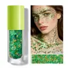 Comercio Exterior Sirena Lentejuelas Mariposa Lentejuelas Iridiscentes Polarizadas Maquillaje Facial Festival Carnaval Gel sin Pegamento Maquillaje de Escenario