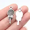 31X13Mm 2.5g Plata Antigua Accesorios para Ropa Accesorios Colgante de Paleta