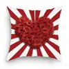 Fronha de Almofada Amor Rosa Dia dos Namorados Transfronteiriça Capa de Almofada Decoração de Casa para Sala de Estar Sofá Feriado Dia dos Namorados
