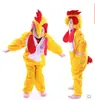 Performance Infantil de Halloween Roupa de Galo Fantasia de Animal Roupa de Galo Macacão Padrão de Desenho Animado