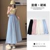 Pantalones de Niña Nuevo Verano Casual Estilo Coreano Niño Grande Estiludo Todo Combinable Ropa Exterior para Niña Seda de Hielo Delgada Pierna Ancha Pantalones de Moda