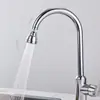 Boquilla de filtro giratoria universal para grifo, tres velocidades, cobre fino, cabezal presurizado anti-salpicaduras, extensión galvanizada, aireador