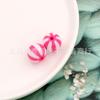 Cuentas Divertidas de Doble Color para Niños 12mm/16mm Cuentas Rayadas de Sandía Acrílicas Cuentas para Joyería de Oreja Hecha a Mano DIY Cadena de Teléfono Móvil