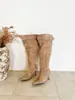 []Cinturón de Cuero con Hebilla Puntiaguda Botas Largas Botas de Mujer 2026 Estilo Nuevo Hasta la Rodilla Delgadas de Tacón Alto Botas de Jinete Plisadas Fruncidas