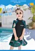 Traje de Surf Familiar Padre-Hijo Japonés y Coreano Traje de Buceo Dividido para Surf y Snorkel Traje de Buceo para Niños en Parque Acuático Traje de Baño Padre-Hijo