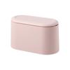 Bote de Basura de Escritorio Estilo Nórdico Bote de Basura de Presión Bote de Basura Mini Doméstico de Doble Capa Cubo de Almacenamiento para Mesa de Dormitorio