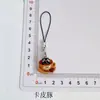 Lanyard Fofo para Celular Gato Preto Café Marrom Desenho Animado Criativo Pingente de Bolsa Ornamento Casal Estudante Lanyard de Miçangas