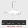 Lustre retrátil e ajustável Mahjong light, ultra-brilhante, para salas de xadrez e cartas, salas de mahjong, uso comercial, luminária quadrada preta
