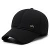 Gorra de invierno para hombre, cálida, de lana, informal, con protección auditiva, de béisbol para mediana edad, de algodón grueso para exteriores.