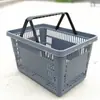 Carrito de la compra de supermercado con ruedas, caja de compra, cesta de mano para tienda de conveniencia, almacenamiento de snacks para centro comercial, cesta de la compra de gran capacidad
