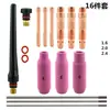 Pistola de soldadura por arco de argón serie WP17 18 26 Kit de consumibles para pistola de soldadura TIG Cuerpo de pinza Abrazadera de polo de tungsteno WT20