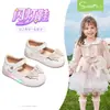 Zapatos con Luz Parpadeante Snuffy Zapatos de Cuero para Niñas Primavera 2026 Niñas Pequeñas Princesa Antideslizantes Zapatos de Suela Única Modelo Primavera 2026