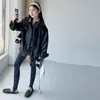 Leggings com pé para meninas, novo outono, casuais, versáteis, calças elásticas de caimento justo para crianças mais velhas, calças compridas da moda, primavera e outono