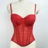 Sujetador Camisola de Encaje Estilo Europeo y Americano Transfronterizo, Top Tubo de Malla de Color Sólido sin Tirantes, Sujetador de Ballenas para Ropa Exterior o Interior
