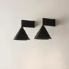 Luminária de parede geométrica em forma de cone Apollo para quarto minimalista italiano, luminária de parede decorativa para corredor de entrada e varanda em estilo vintage