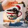 Nuevos Adornos Colgantes Decorativos Transfronterizos, Árbol de Navidad Festivo, Perro de Acrílico Plano Lindo, Adornos de Navidad