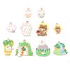Animal Forest hará accesorios de aleación de bricolaje pequeños pendientes de oso de conejo accesorios para el cabello collar colgante llavero material colgante